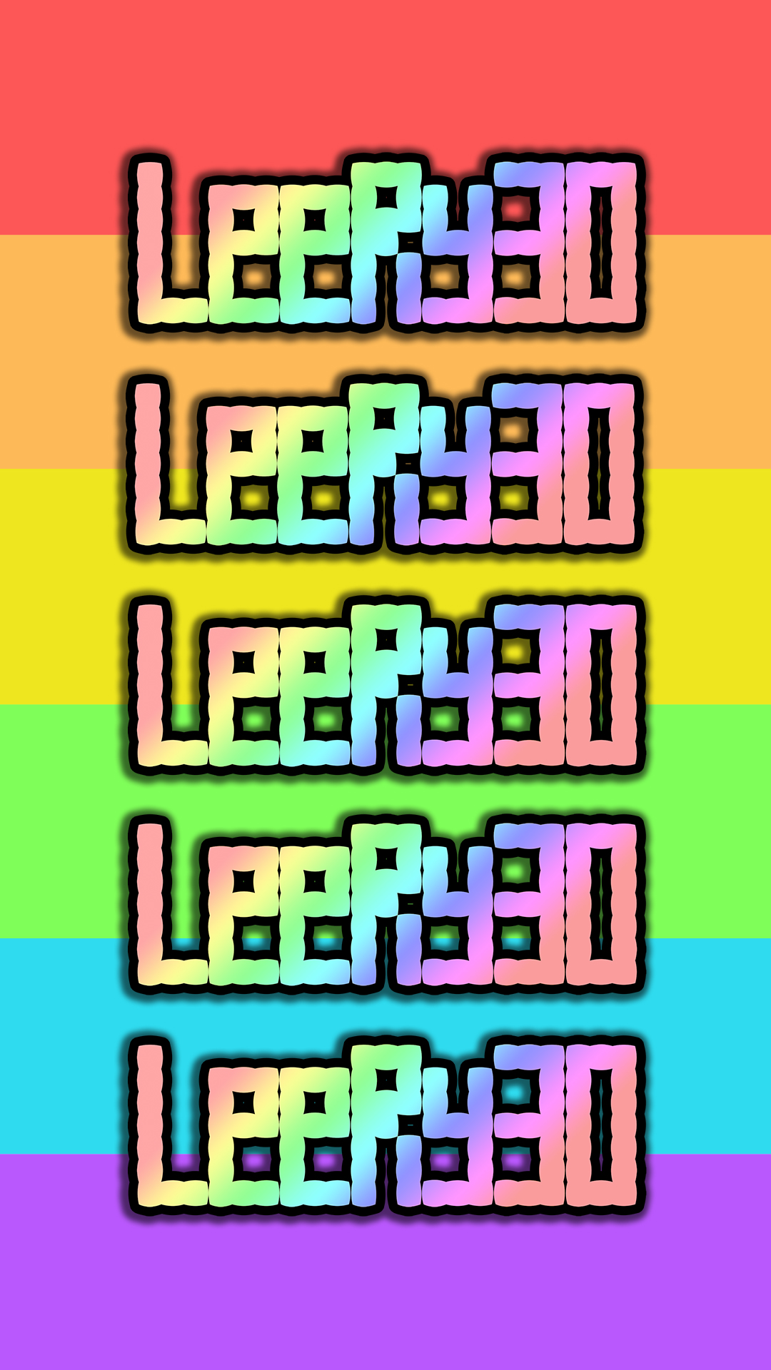 LeeRy30 Rainbow Pride Phone Wallpaper
